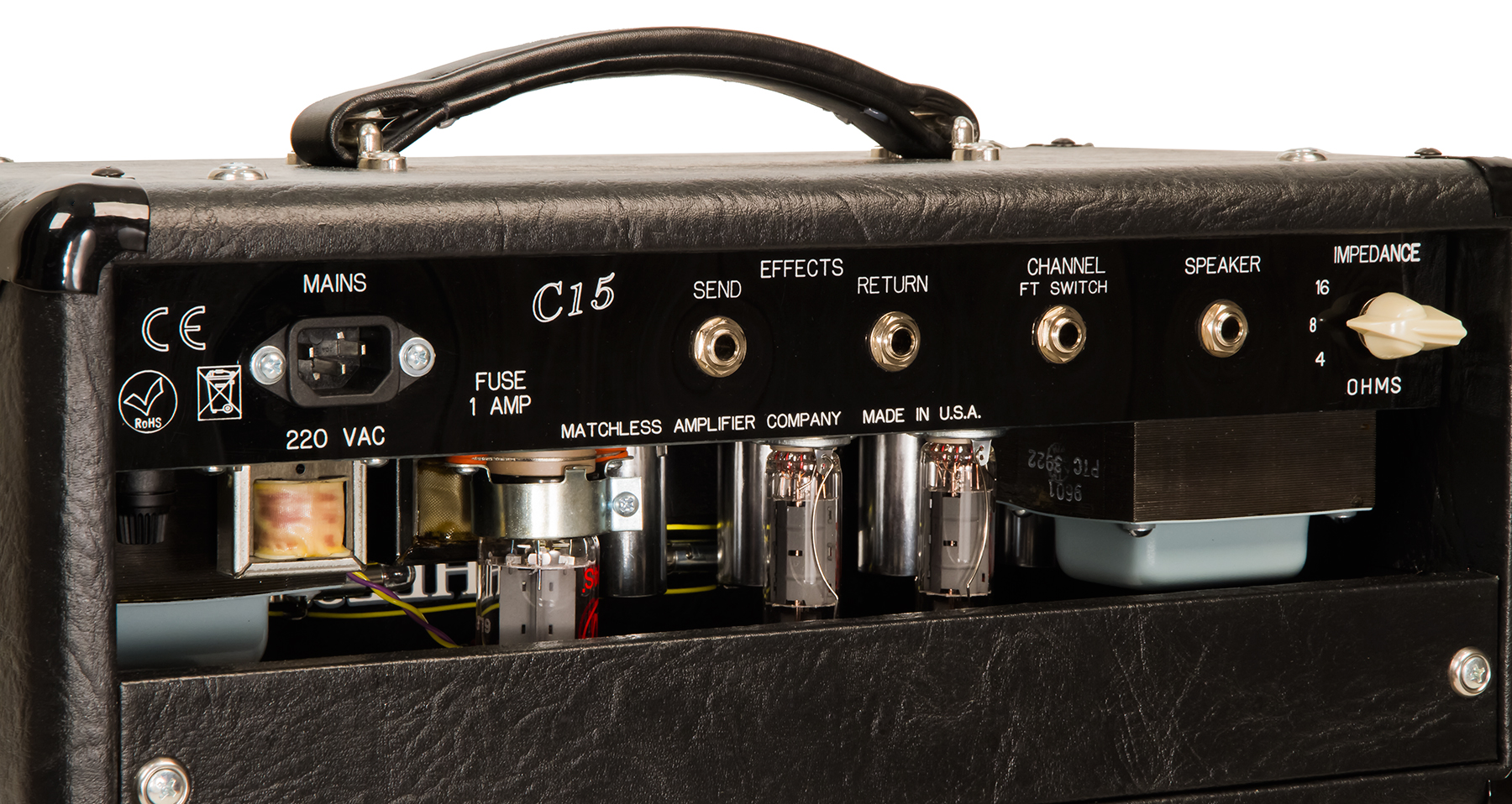 Matchless C-15 Head 15w Black/silver - Cabezal para guitarra eléctrica - Variation 3