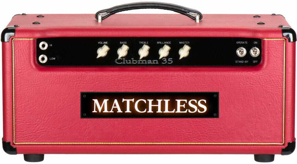 Matchless Clubman 35 Head 35w Red/silver - Cabezal para guitarra eléctrica - Main picture