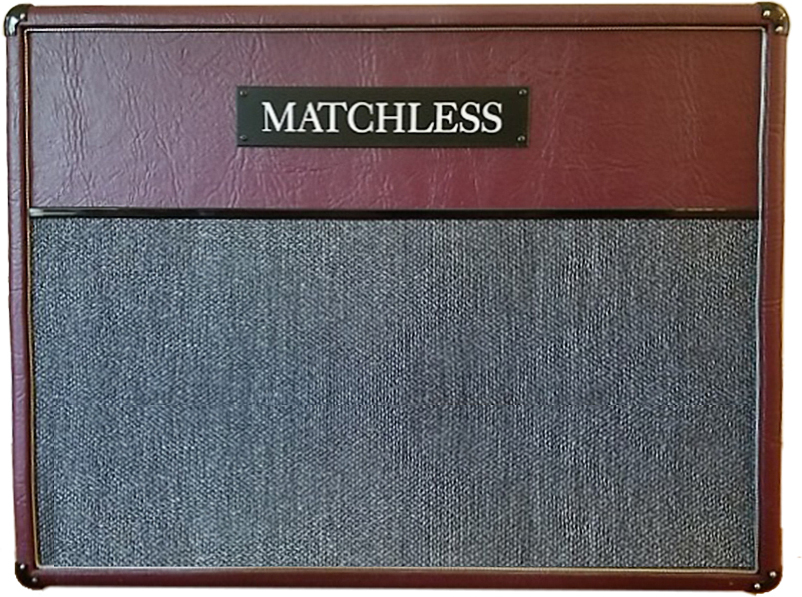 Matchless Esd212 Cab 2x12 60w 4-ohms Burgundy/silver - Cabina amplificador para guitarra eléctrica - Main picture