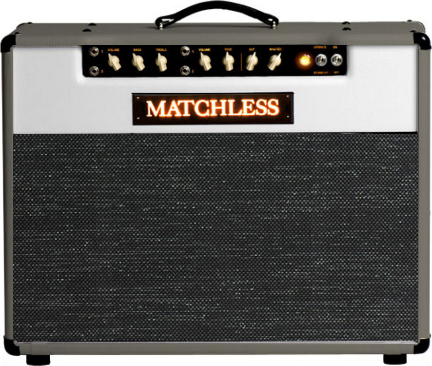 Matchless Spitfire 15 112 Reverb 15w 1x12 Dark Gray/silver - Combo amplificador para guitarra eléctrica - Main picture