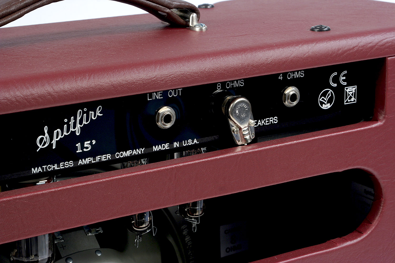 Matchless Spitfire 15 112 Reverb 15w 1x12 Burgundy/gold - Combo amplificador para guitarra eléctrica - Variation 4