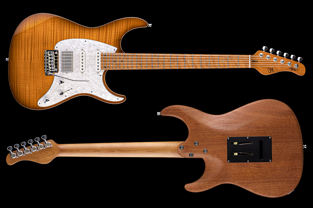 Mayones Guitars Aquila Fm 6 Hss Trem Mn - 2-tone Sunburst - Guitarra eléctrica con forma de str. - Variation 1