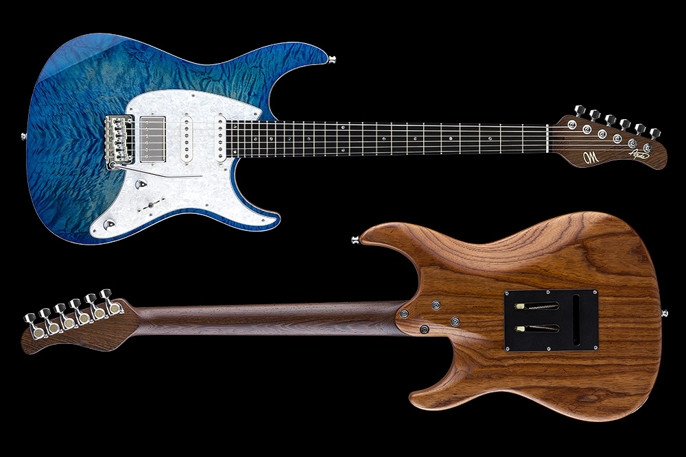 Mayones Guitars Aquila Qm 6 Hss Trem Eb - Lagoon Burst - Guitarra eléctrica con forma de str. - Variation 1