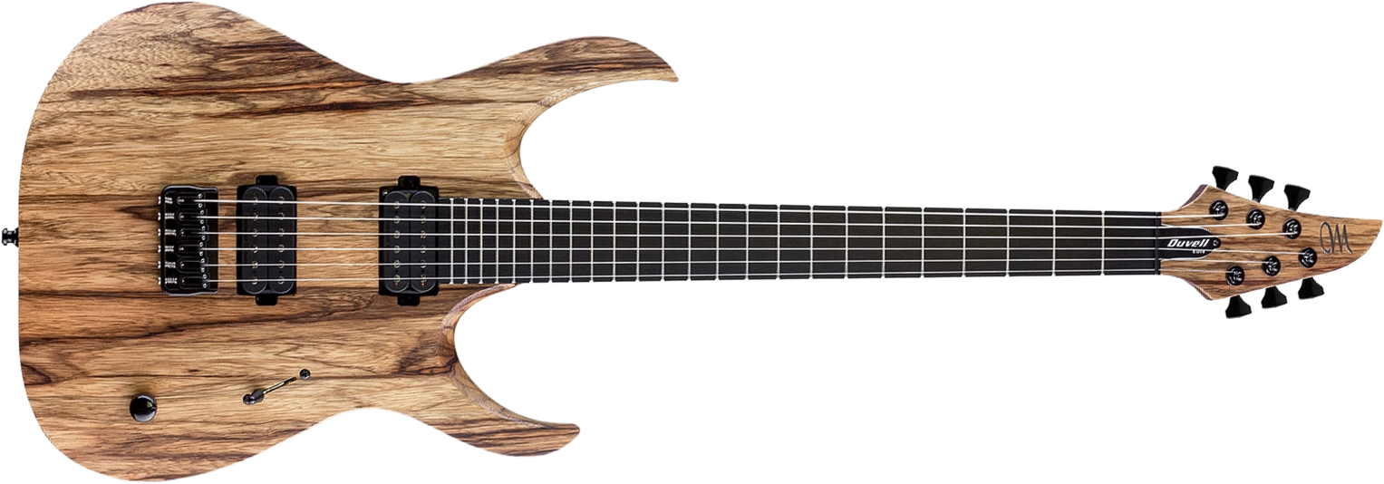 Mayones Guitars Duvell Bl 6 2h Seymour Duncan Ht Eb - Natural Korina - Guitarra electrica metalica - Main picture