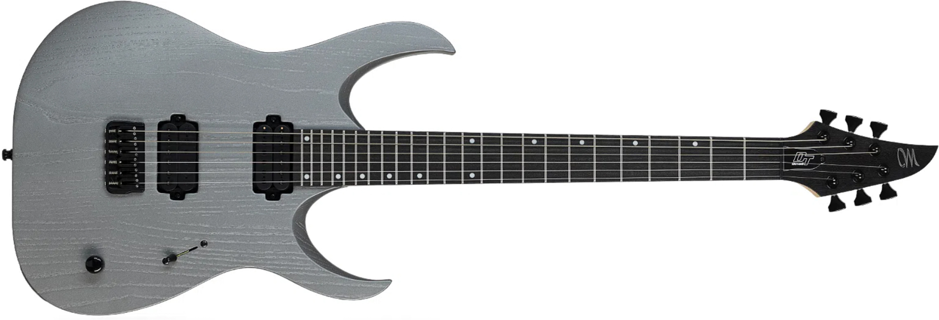 Mayones Guitars Duvell Dt6 2h Ht Bl - Gunmetal Grey Metallic Matt - Guitarra eléctrica con forma de str. - Main picture