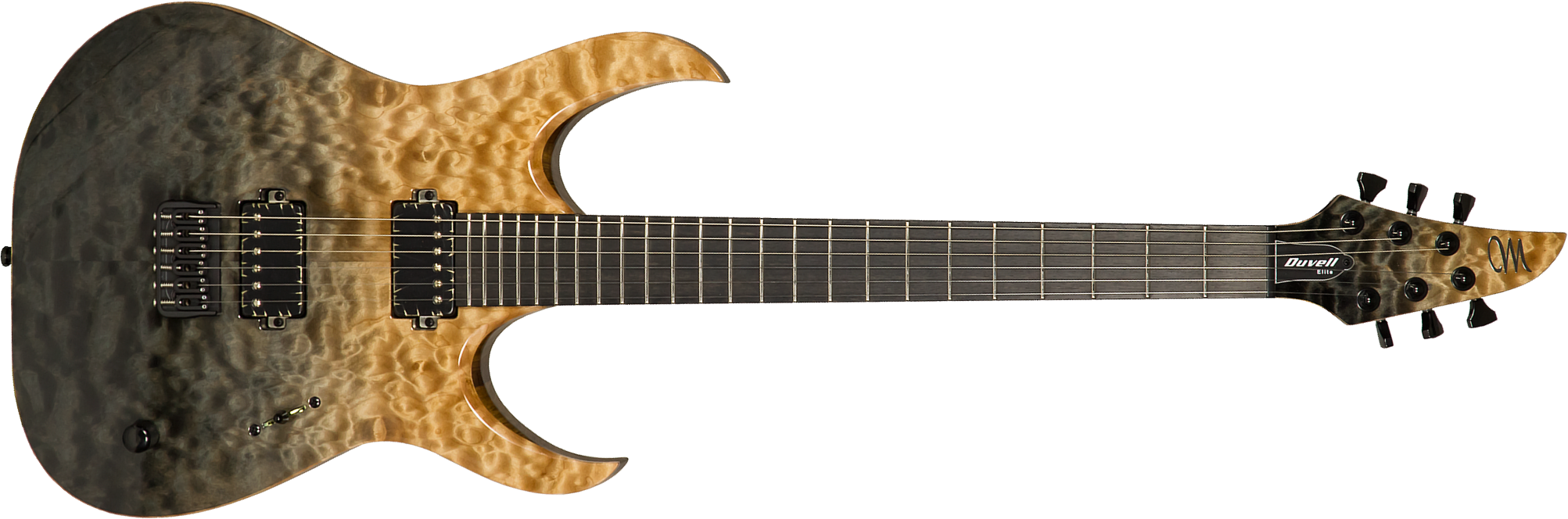 Mayones Guitars Duvell Elite 6 2h Seymour Duncan Ht Eb #df2106528 - Natural & Graphite - Guitarra electrica metalica - Main picture