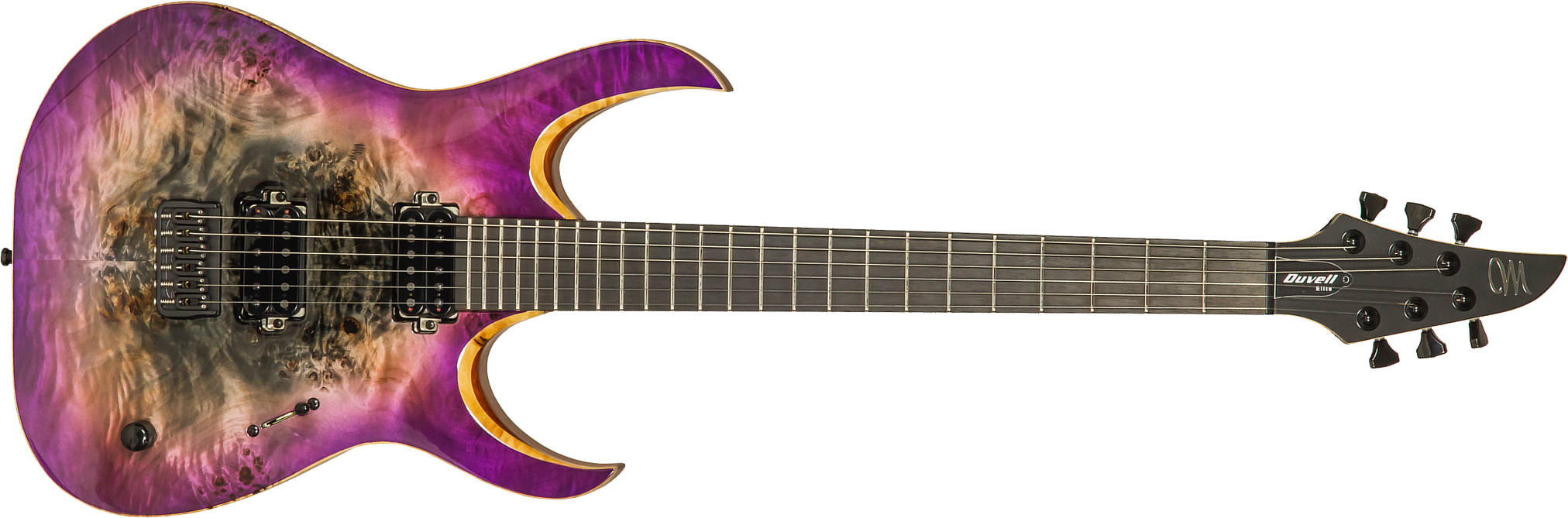 Mayones Guitars Duvell Elite 6 Hh Seymour Duncan Ht Eb #df2105470 - Supernova Purple - Guitarra electrica metalica - Main picture