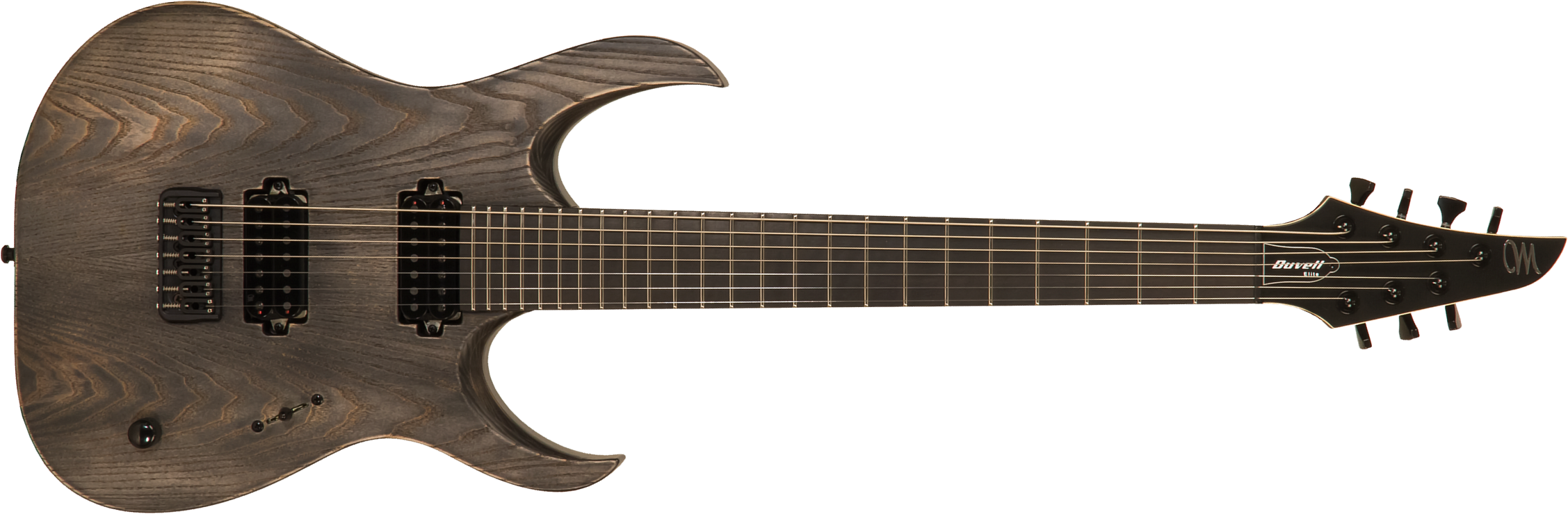Mayones Guitars Duvell Elite Gothic 7 40th Anniversary 2h Tko Eb #df2205923 - Antique Black Satin - Guitarra eléctrica de 7 cuerdas - Main picture