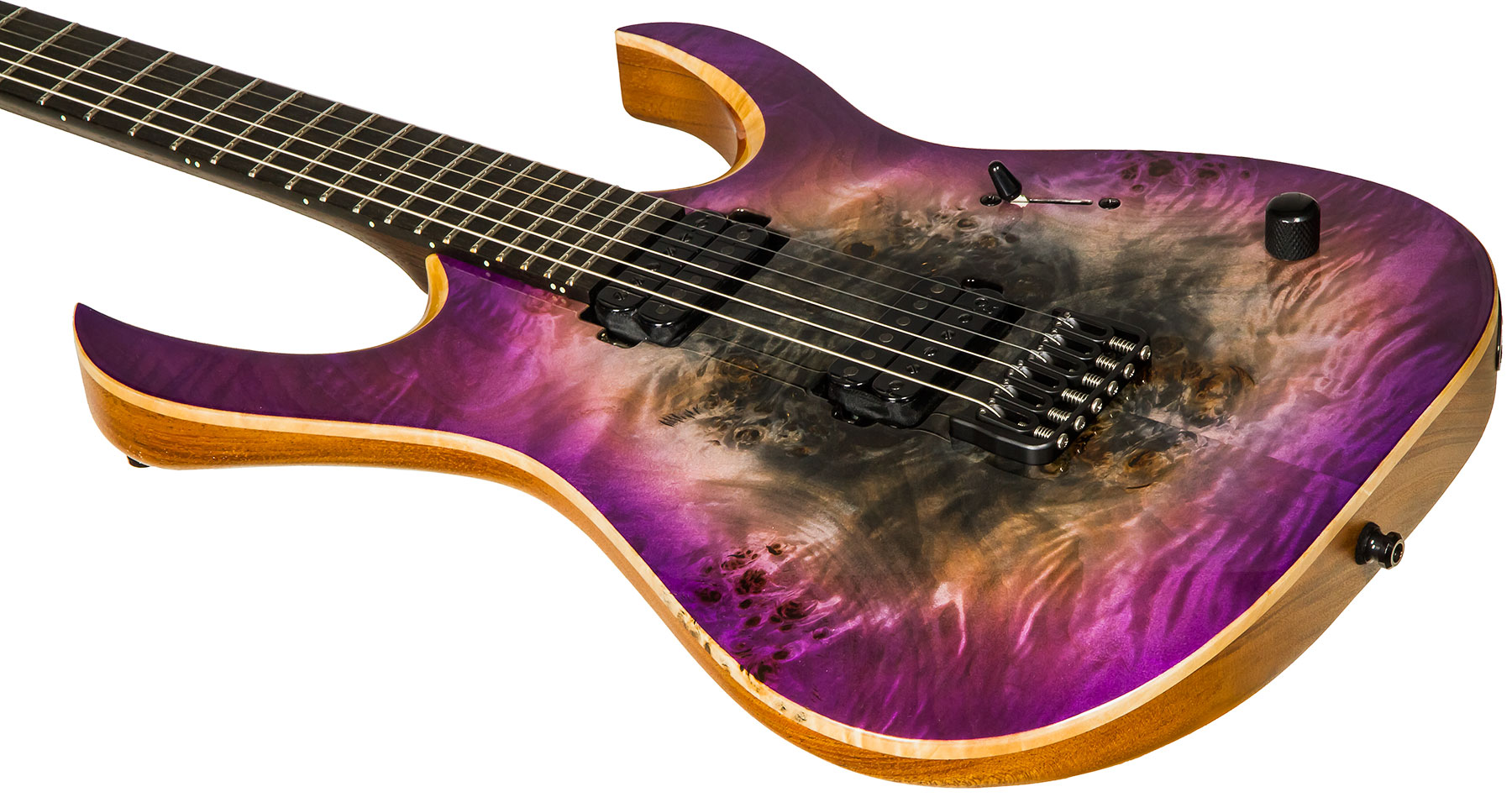 Mayones Guitars Duvell Elite 6 Hh Seymour Duncan Ht Eb #df2105470 - Supernova Purple - Guitarra electrica metalica - Variation 3