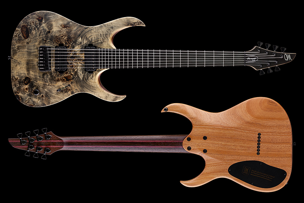 Mayones Guitars Duvell Elite 7-cordes Hh Tko Ht Eb - Trans Graphite - Guitarra eléctrica de 7 cuerdas - Variation 1