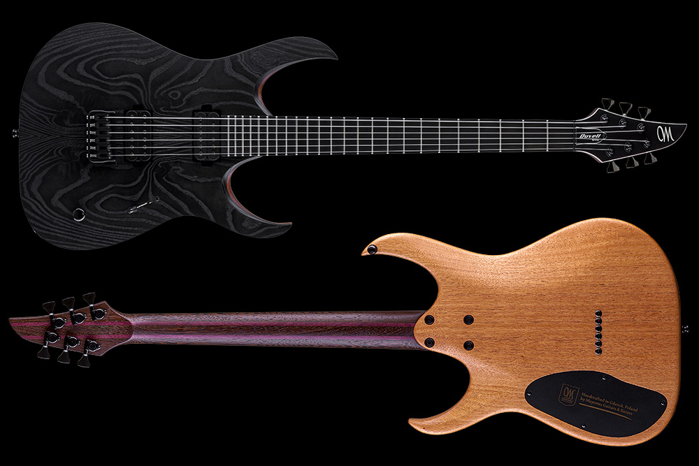 Mayones Guitars Duvell Elite Gothic 6 Hh Seymour Duncan Ht Eb - Gothic Black - Guitarra electrica metalica - Variation 1