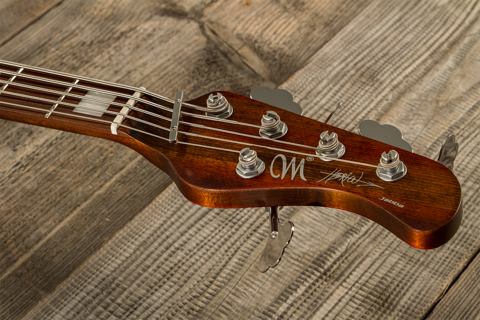 Mayones Guitars Hadrien Feraud Jabba 5c Active Pf - Antique Brown - Bajo eléctrico de cuerpo sólido - Variation 16