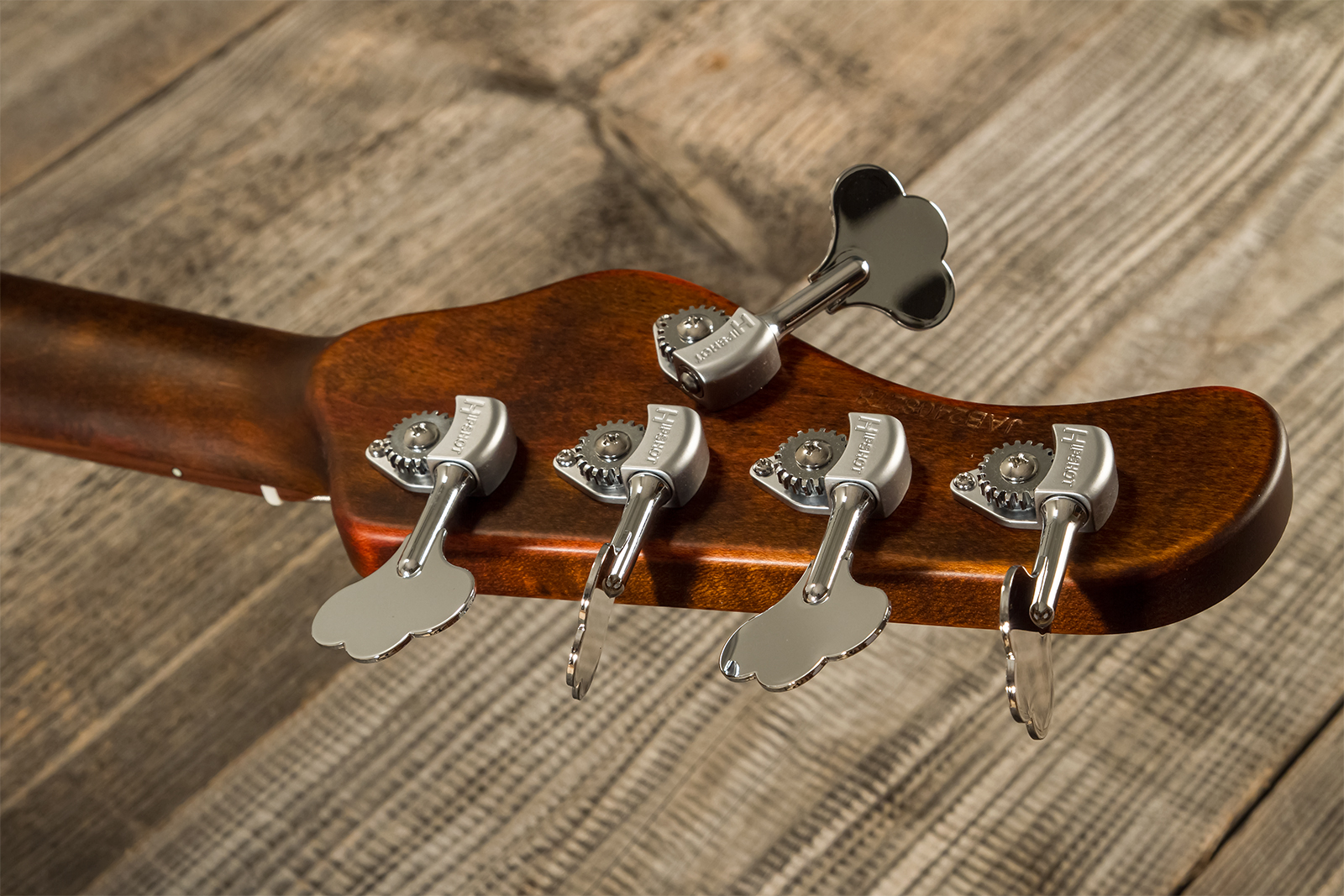 Mayones Guitars Hadrien Feraud Jabba 5c Active Pf - Antique Brown - Bajo eléctrico de cuerpo sólido - Variation 17