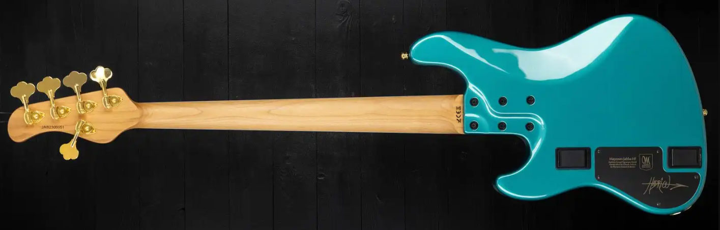 Mayones Guitars Hadrien Feraud Jabba Hf 5c Active Mn - Sherwood Green Metallic - Bajo eléctrico de cuerpo sólido - Variation 1