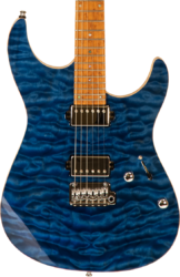 Guitarra eléctrica con forma de str. Mayones guitars Aquila Elite S 6 6 40th Anniversary #AQ2204194 - Trans blue gloss