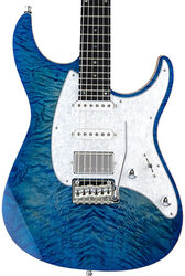 Guitarra eléctrica con forma de str. Mayones guitars Aquila QM 6 - Lagoon burst