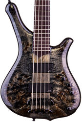 Bajo eléctrico de cuerpo sólido Mayones guitars Comodous 5 (Ash, Eye Poplar, PF) - Liquid black