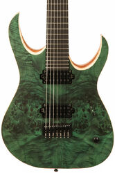Guitarra eléctrica de 7 cuerdas Mayones guitars Duvell Elite 7 (TKO) - Dirty green satin