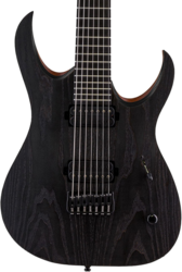 Guitarra eléctrica de 7 cuerdas Mayones guitars Duvell Elite Gothic 7 (Seymour Duncan) - Monolith black matt