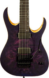 Guitarra eléctrica barítono  Mayones guitars Duvell Elite Pro 7 #DF2602262 (7-String, Baritone) - Matt Trans Dirty Purple Blue Burst