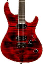 Guitarra eléctrica con forma de str. Mayones guitars Regius 6 Ash #RF2203440 - Dirty red burst