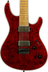 Guitarra eléctrica barítono  Mayones guitars Regius 7 #RF2602251 (7-String, Baritone) - trans red