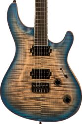 Guitarra eléctrica de doble corte Mayones guitars Regius Core Classic 6 #RF2204447 - Jean black 2-tone blue sunburst satine