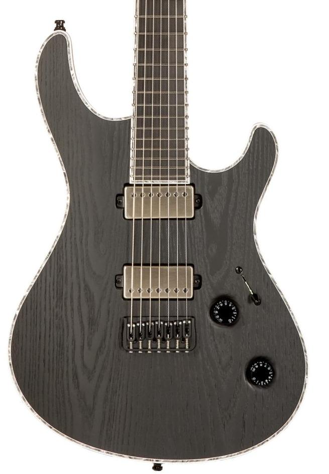 Guitarra eléctrica de 7 cuerdas Mayones guitars Regius Gothic 7 #RF2312801 - Gothic black ash