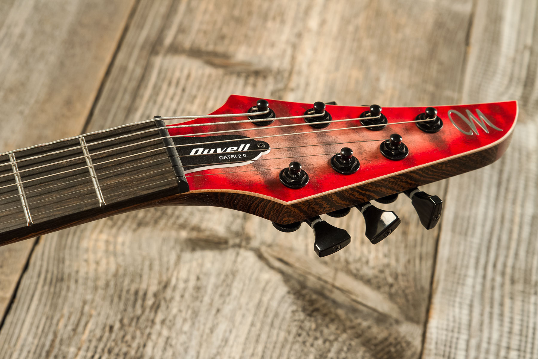 Mayones Guitars John Browne Duvell Qatsi 7 V2.0 Signature 2h Bare Knuckle Ht Eb #df2212241 - Ruby Burst - Guitarra eléctrica de autor - Variation 7