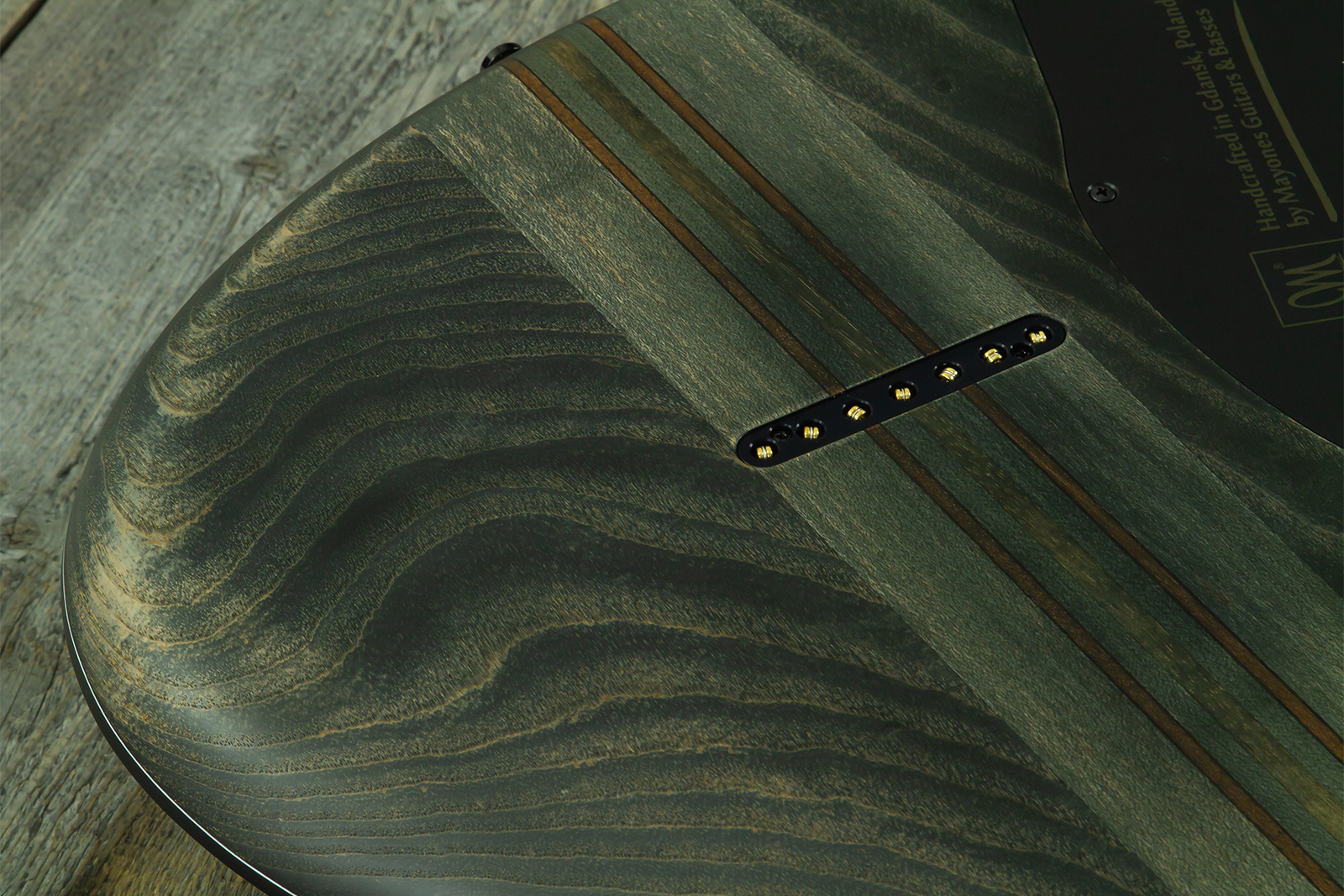 Mayones Guitars Regius Gothic 7c 2h Velvetrone Ht Eb #rf2510207 - Matt Gothic Black - Guitarra eléctrica de 7 cuerdas - Variation 9