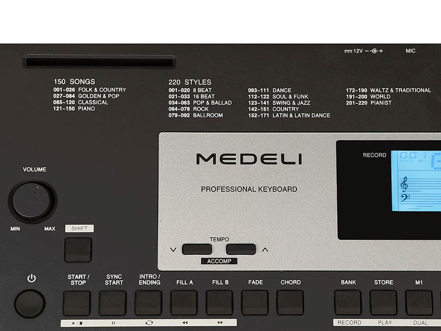 Medeli M331 - Teclado de entertainer / Arreglista - Variation 4