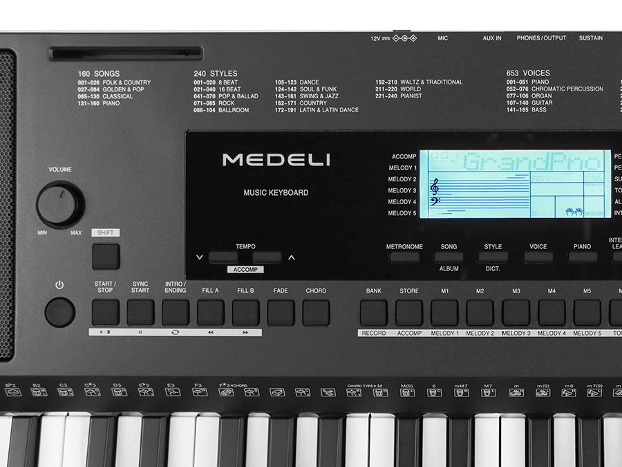 Medeli M361 - Teclado de entertainer / Arreglista - Variation 6
