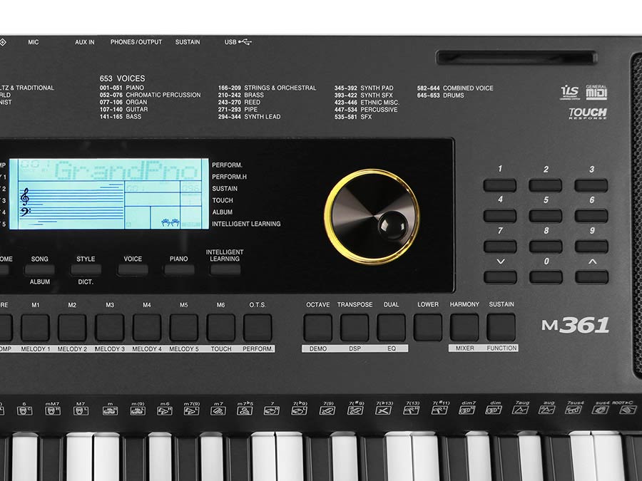 Medeli M361 - Teclado de entertainer / Arreglista - Variation 7