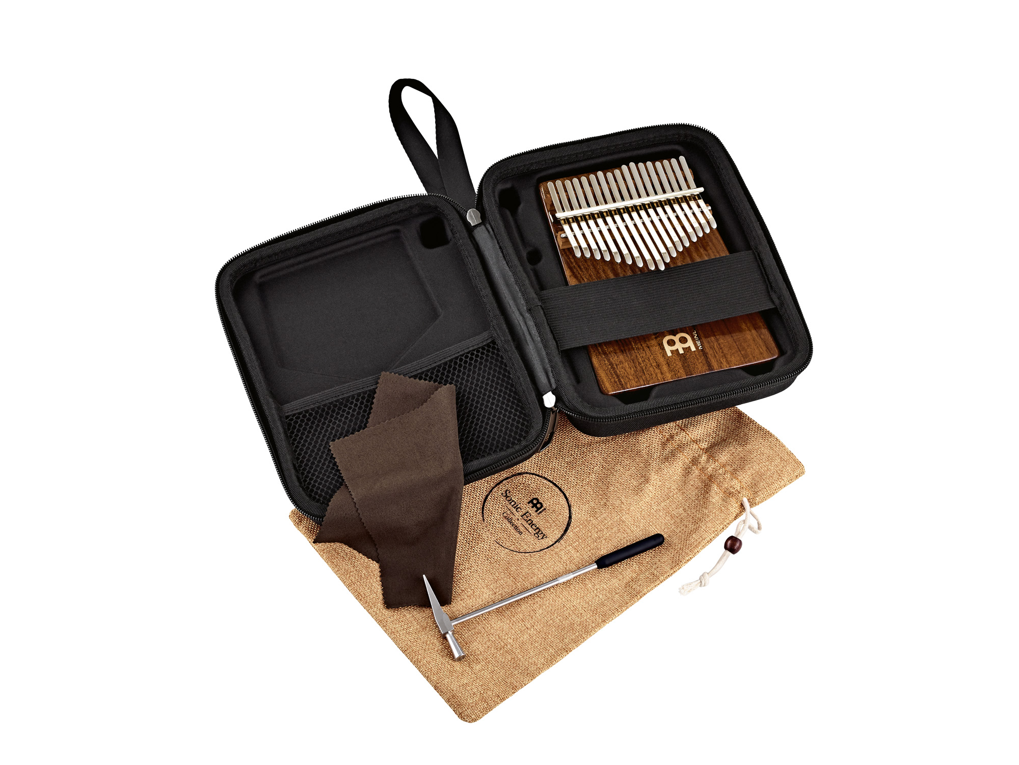 Kalimba Sonic Energy 17 Notes En Bois De Sapele - Do Majeur, Parfait Pour Méditation Et Débutants