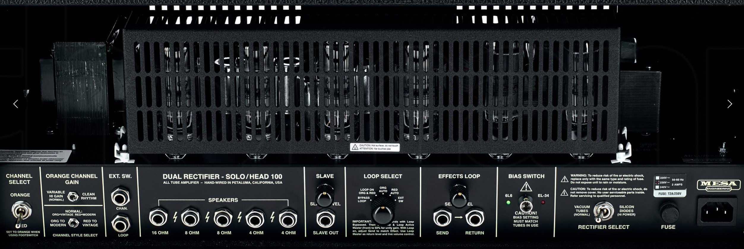 Mesa Boogie 90s Dual Rectifier Standard Head 100w 6l6 Black Bronco - Cabezal para guitarra eléctrica - Variation 4