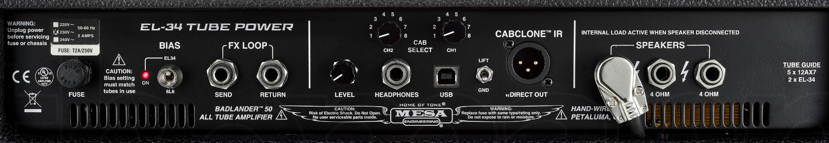 Mesa Boogie Badlander 50 Combo 20/50w El34 Black Bronco - Combo amplificador para guitarra eléctrica - Variation 2