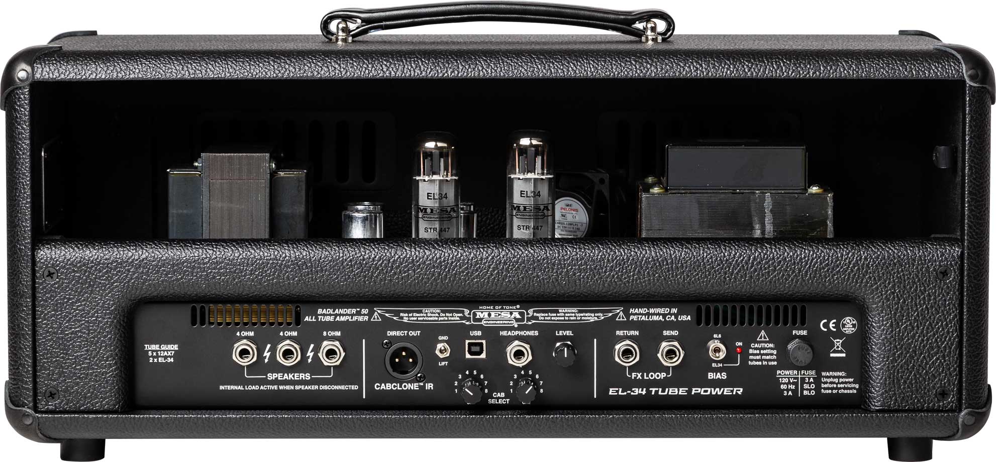 Mesa Boogie Badlander 50 Head 25/50w El34 Black Bronco - Cabezal para guitarra eléctrica - Variation 2