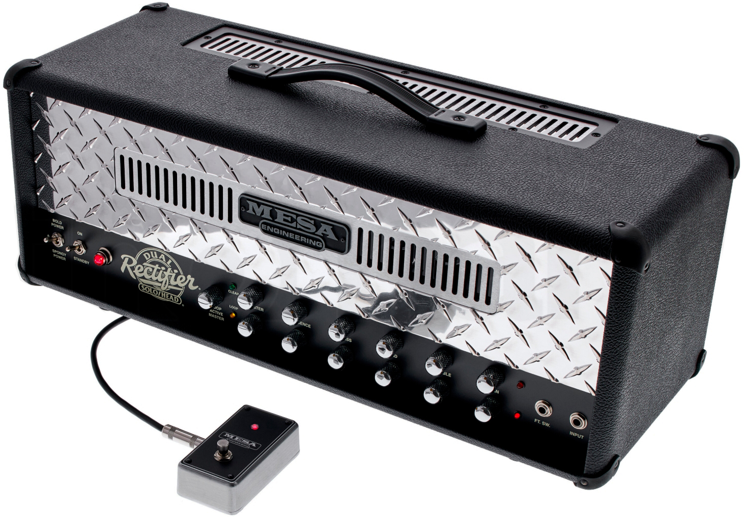Mesa Boogie 90s Dual Rectifier Standard Head 100w 6l6 Black Bronco - Cabezal para guitarra eléctrica - Main picture