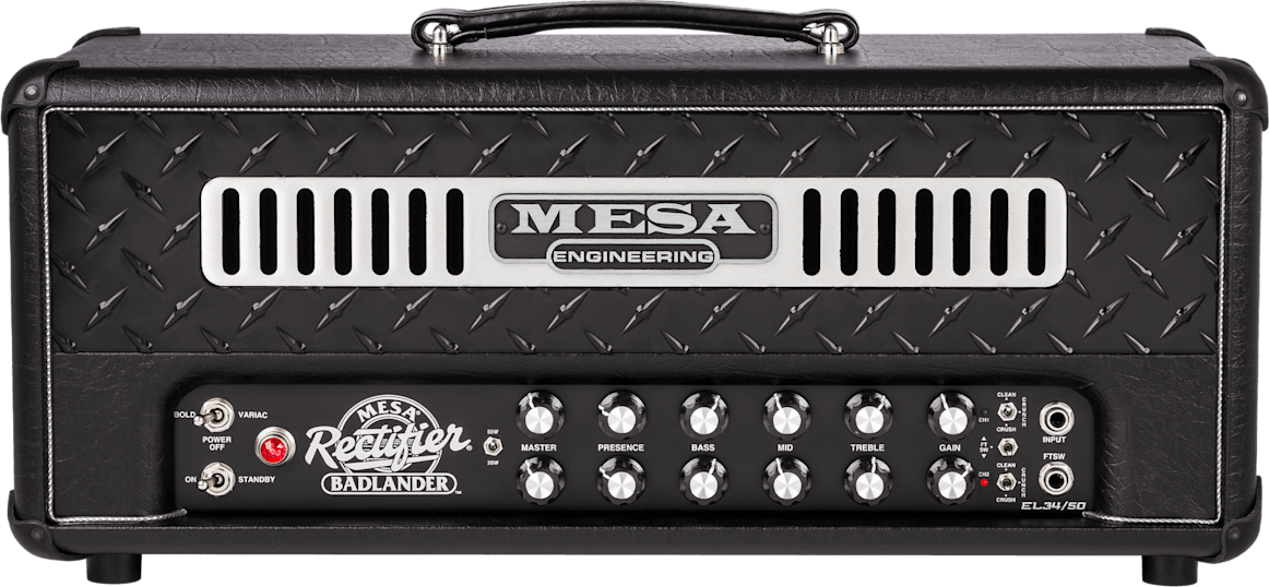 Mesa Boogie Badlander 50 Head 20/50w El34 Black Taurus - Cabezal para guitarra eléctrica - Main picture