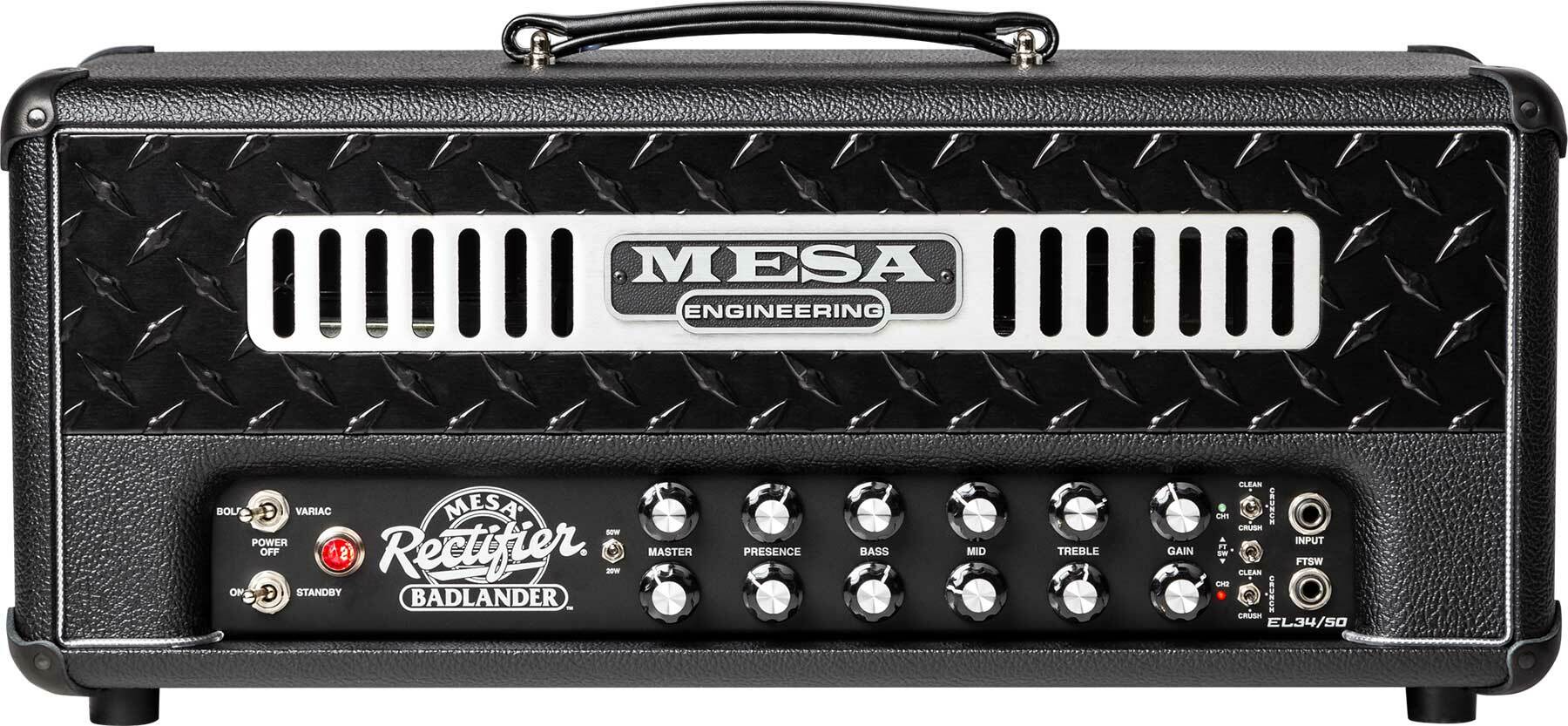 Mesa Boogie Badlander 50 Head 25/50w El34 Black Bronco - Cabezal para guitarra eléctrica - Main picture