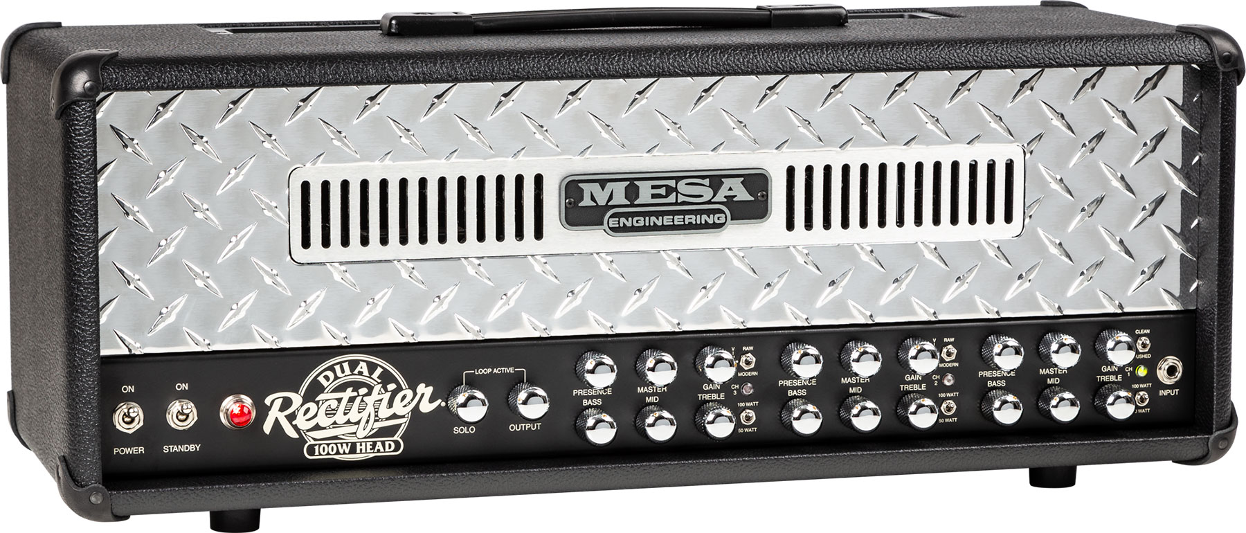 Mesa Boogie Dual Rectifier Head 50/100w 6l6 Black Bronco - Cabezal para guitarra eléctrica - Variation 1