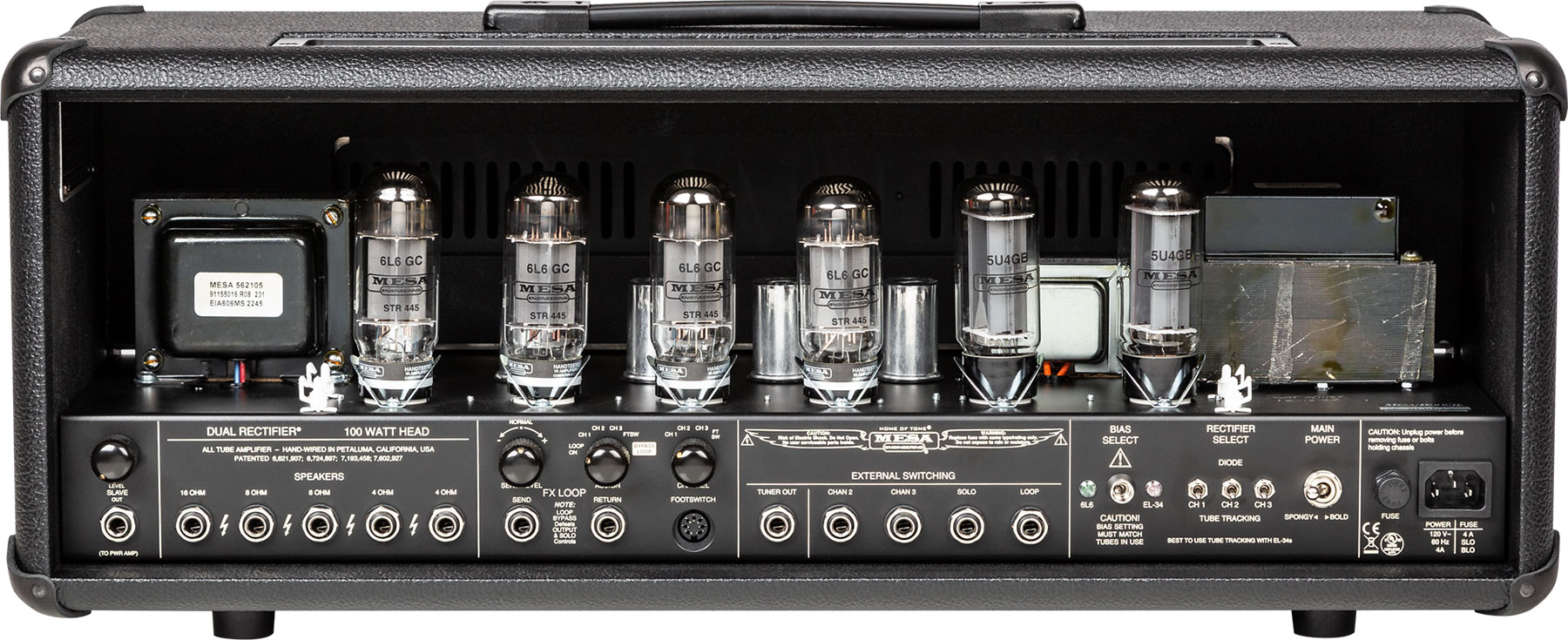 Mesa Boogie Dual Rectifier Head 50/100w 6l6 Black Bronco - Cabezal para guitarra eléctrica - Variation 2