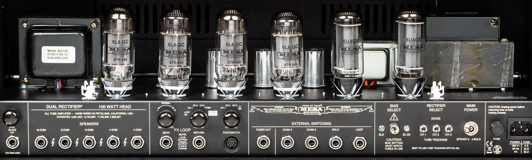 Mesa Boogie Dual Rectifier Head 50/100w 6l6 Black Bronco - Cabezal para guitarra eléctrica - Variation 4