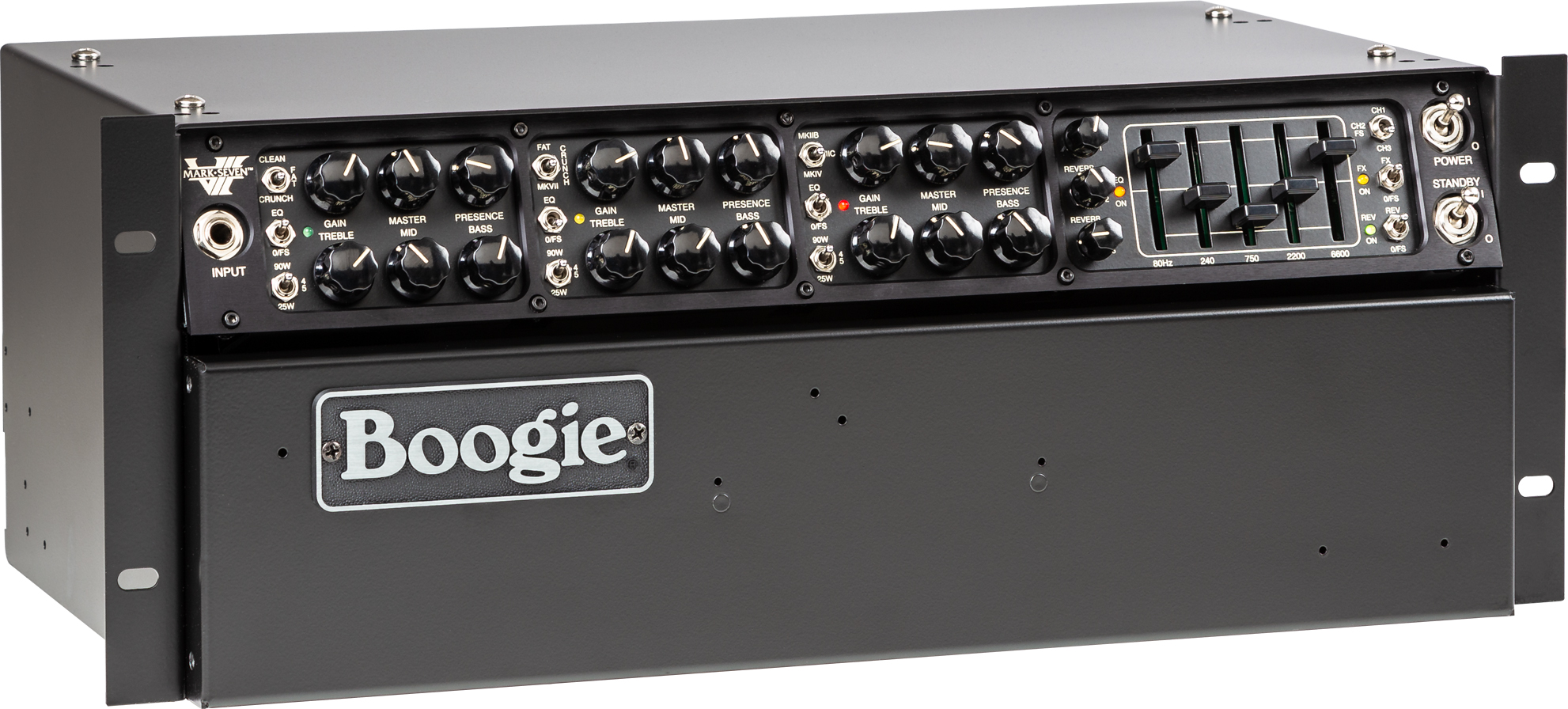 Mesa Boogie Mark Vii Rackmount Head 25/45/90w 6l6 Black - Cabezal para guitarra eléctrica - Variation 1