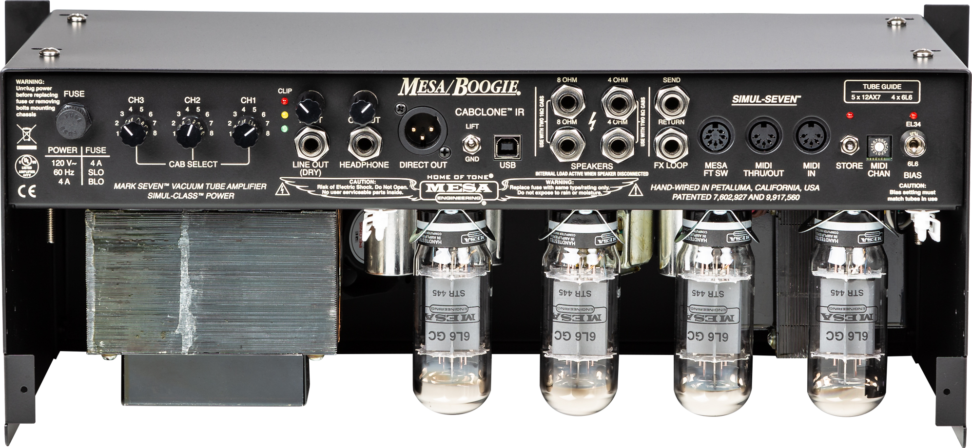 Mesa Boogie Mark Vii Rackmount Head 25/45/90w 6l6 Black - Cabezal para guitarra eléctrica - Variation 2