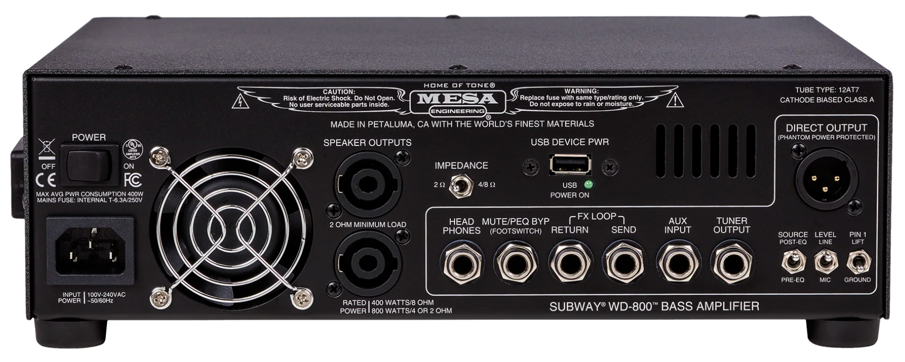 Mesa Boogie Subway Wd800 Bass Head 800w - Cabezal para bajo - Variation 2