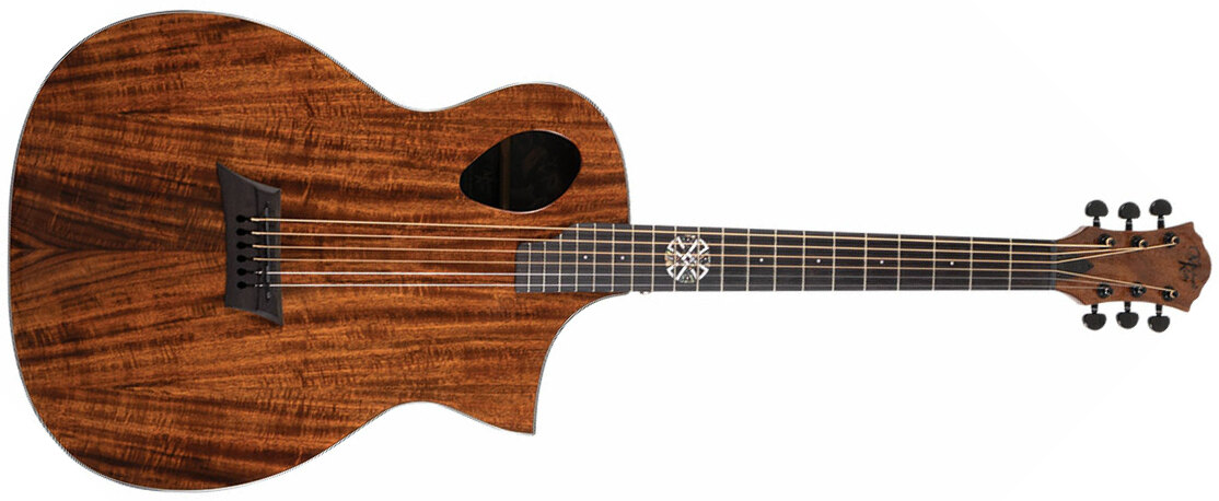 Michael Kelly Forte Port Koa Concert Cw Koa Acajou Ova - Natural - Guitarra electro acustica - Main picture