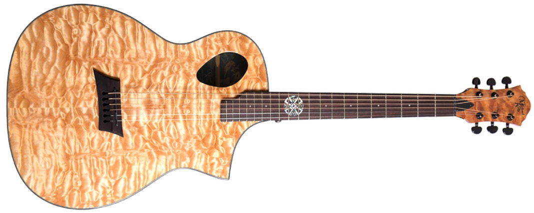 Michael Kelly Forte Port X Concert Cw Epicea Sapele Ova - Natural - Guitarra folk - Main picture