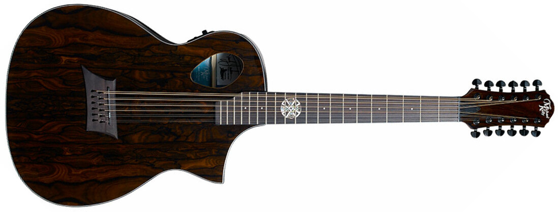 Michael Kelly Randy Jackson Forte Port 12 Signature Concert Cw 12c Tout Ziricote Ova - Natural - Guitarra electro acustica - Main picture