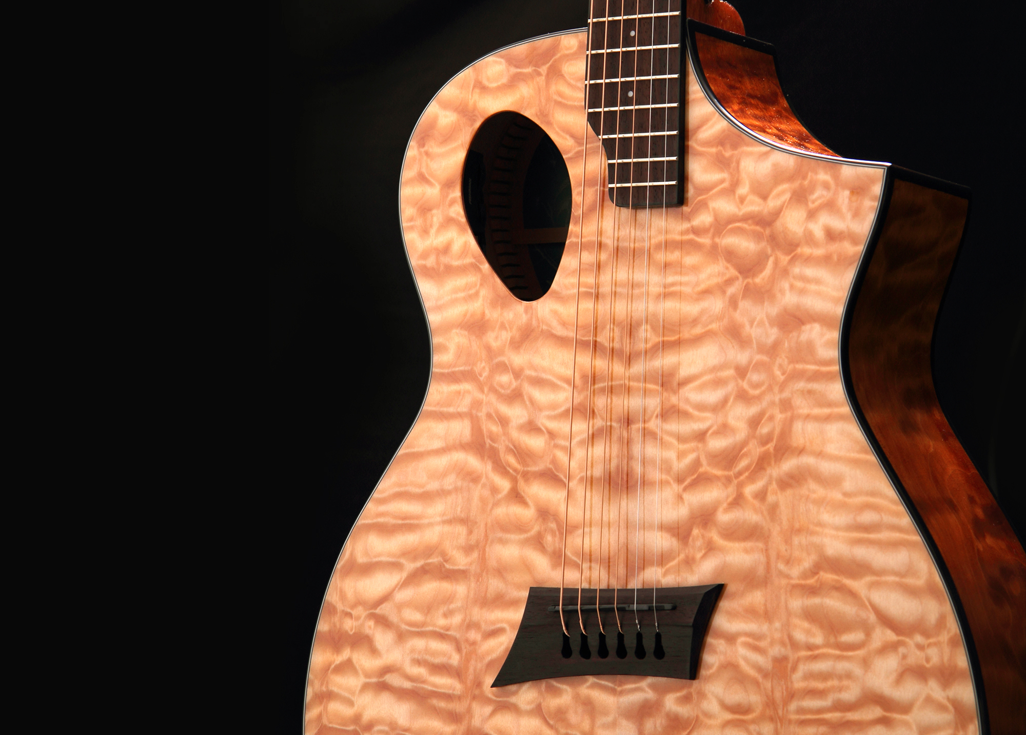 Michael Kelly Forte Port X Concert Cw Epicea Sapele Ova - Natural - Guitarra folk - Variation 1